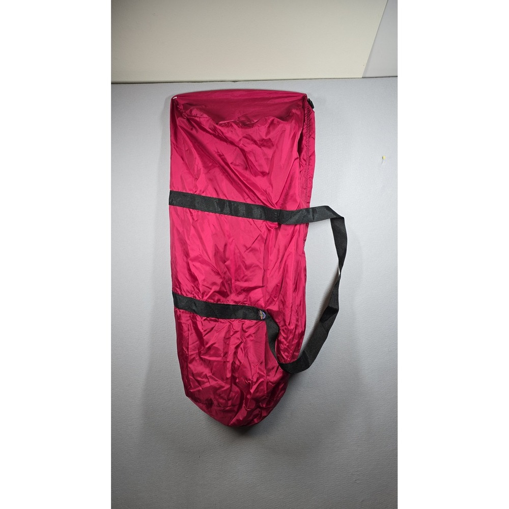 Vintage Camp Inn Giant‎ Duffel Bag Red Nylon 45"x30" Shoulder Strap USA Made
